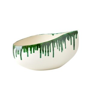 Giant Emerald Teardrop Bowl