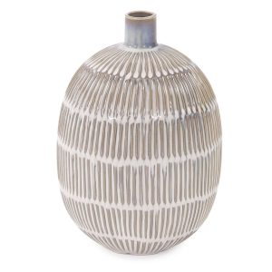 Caramel Cream Ridge Small Vase