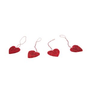 Heart Ornaments Set of Four