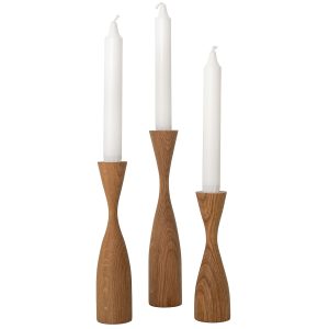 Shaped Candlesticks Set of 3