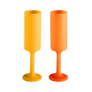 Seff Silicone Champagne Flutes Set of 2