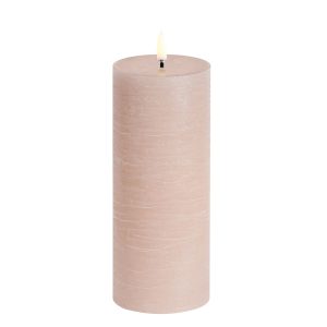 LED Rustic Pillar Candle 3x8