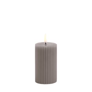 LED Grooved Pillar Candle 2x4